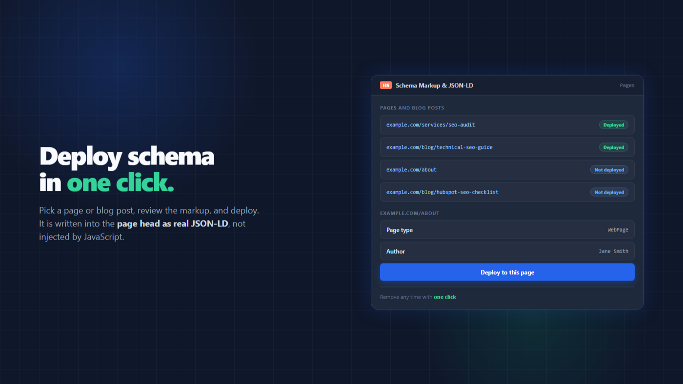 one click schema